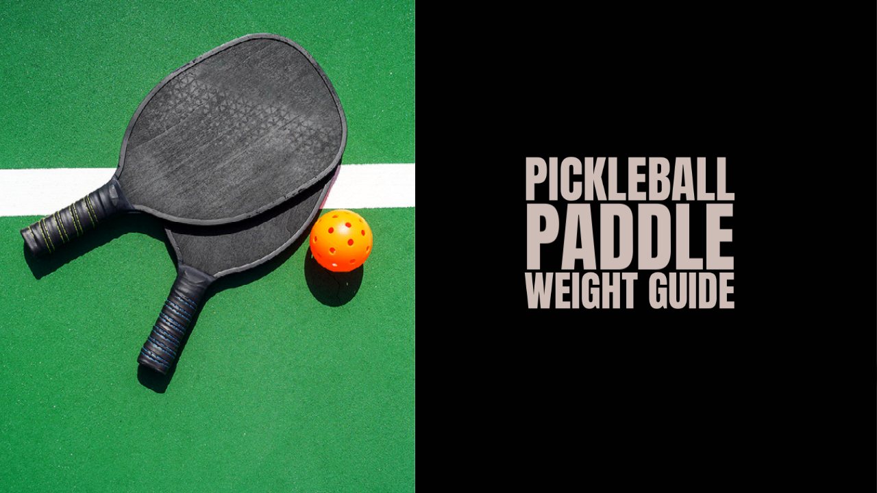 Pickleball paddle weight