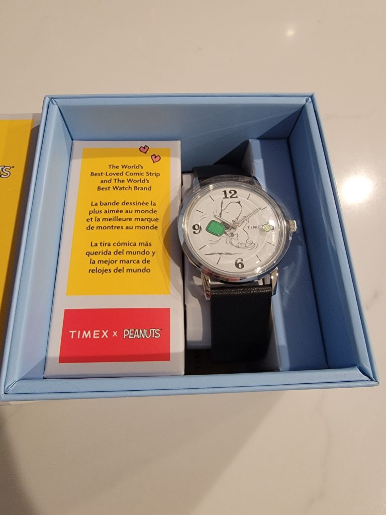 timex pickleball watch with snoopy