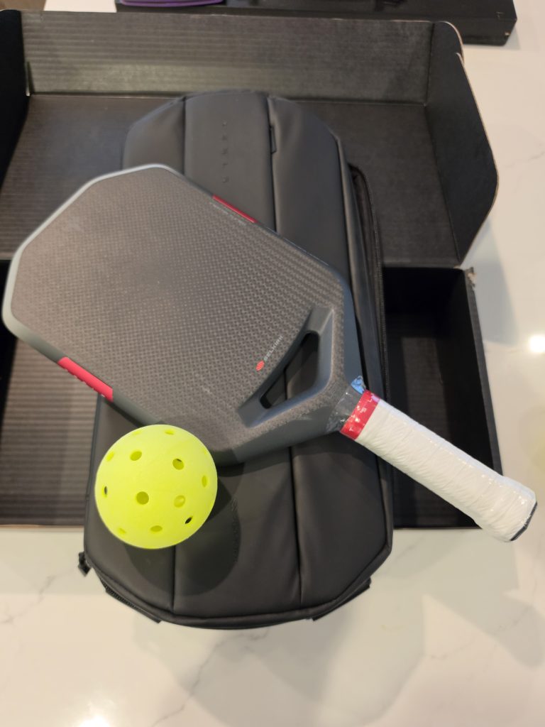 Tesla pickleball paddle with case